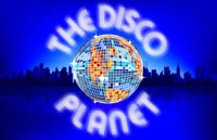 The Disco Planet logo